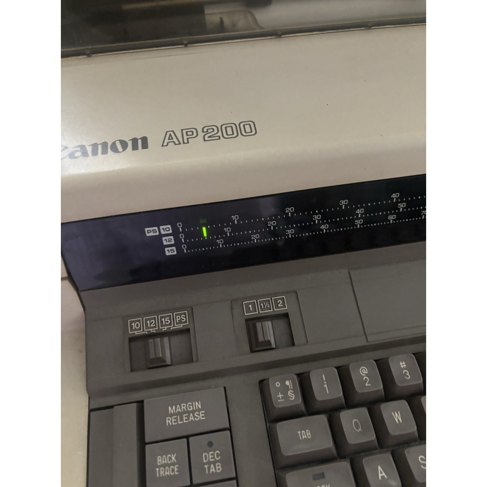 VINTAGE CANON AP200 Electric Typewriter WORKING retro Iconic One Of A Kind Rare - Picture 9 of 9